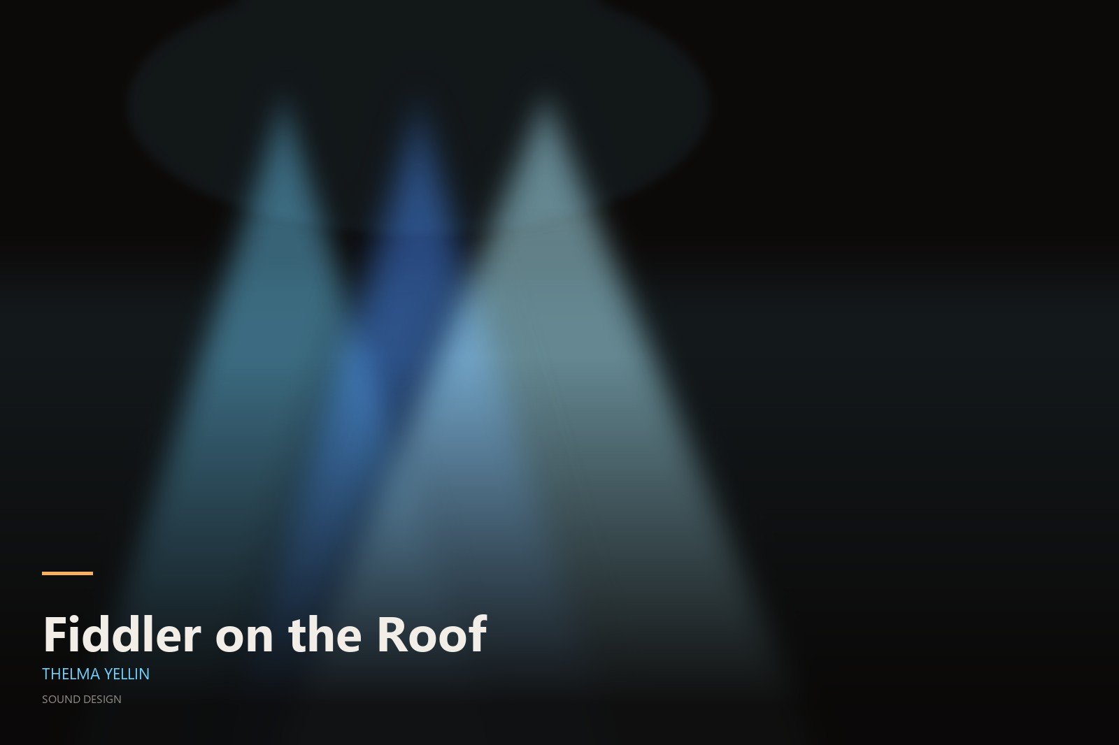 Fiddler on the Roof - Thelma Yellin